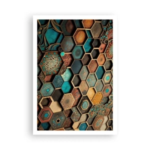 Plakat - Arabiske ornamenter - en variation - 70x100 cm