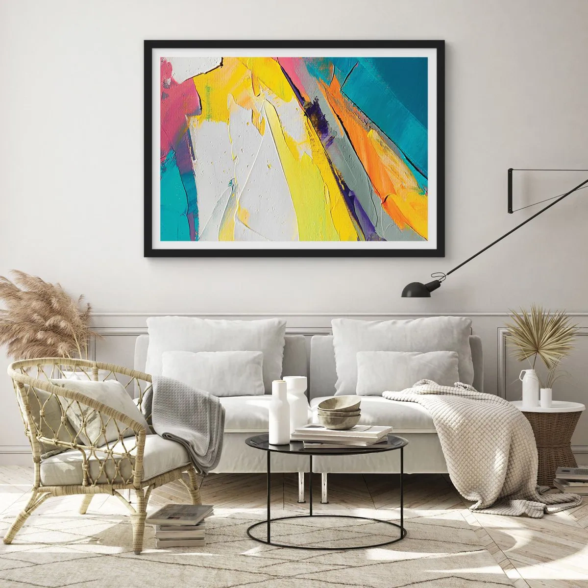 Plakat i sort ramme - Lysets anatomi - 100x70 cm