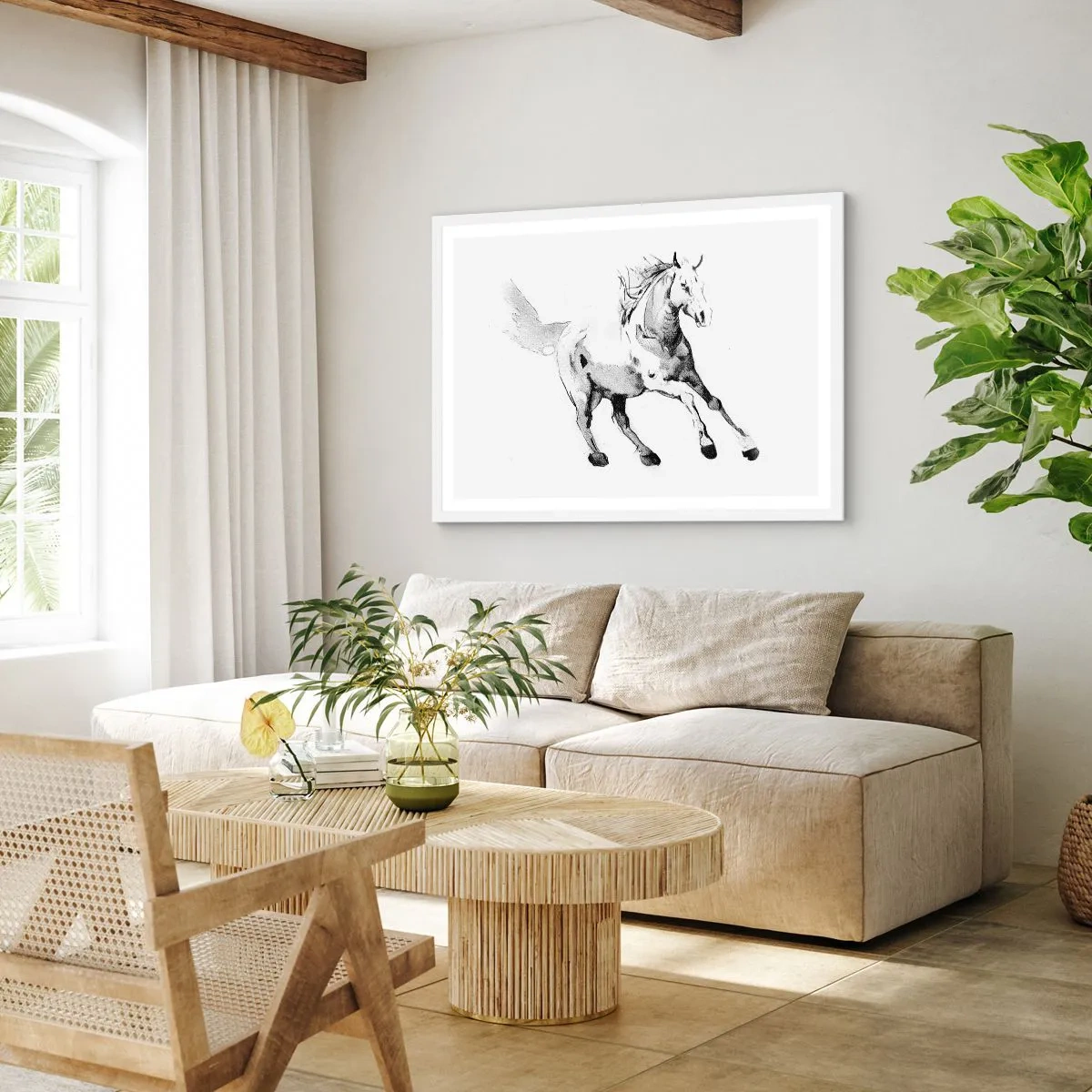 Plakat i hvid ramme - Utæmmet sjæl - 91x61 cm