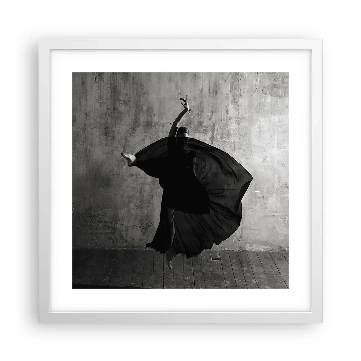 Plakat i hvid ramme - Passioneret bælte - 40x40 cm