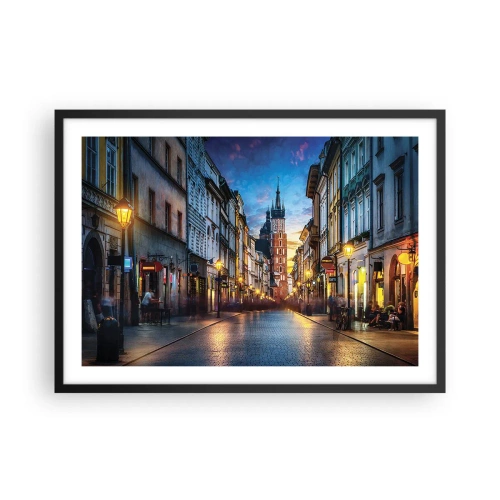 Plakat i sort ramme - Krakows charme - 70x50 cm