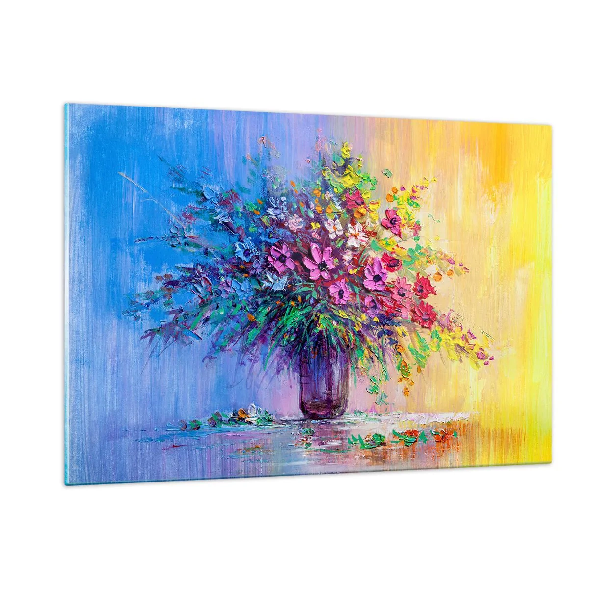 Billede på glas - Gave fra en sommereng - 120x80 cm