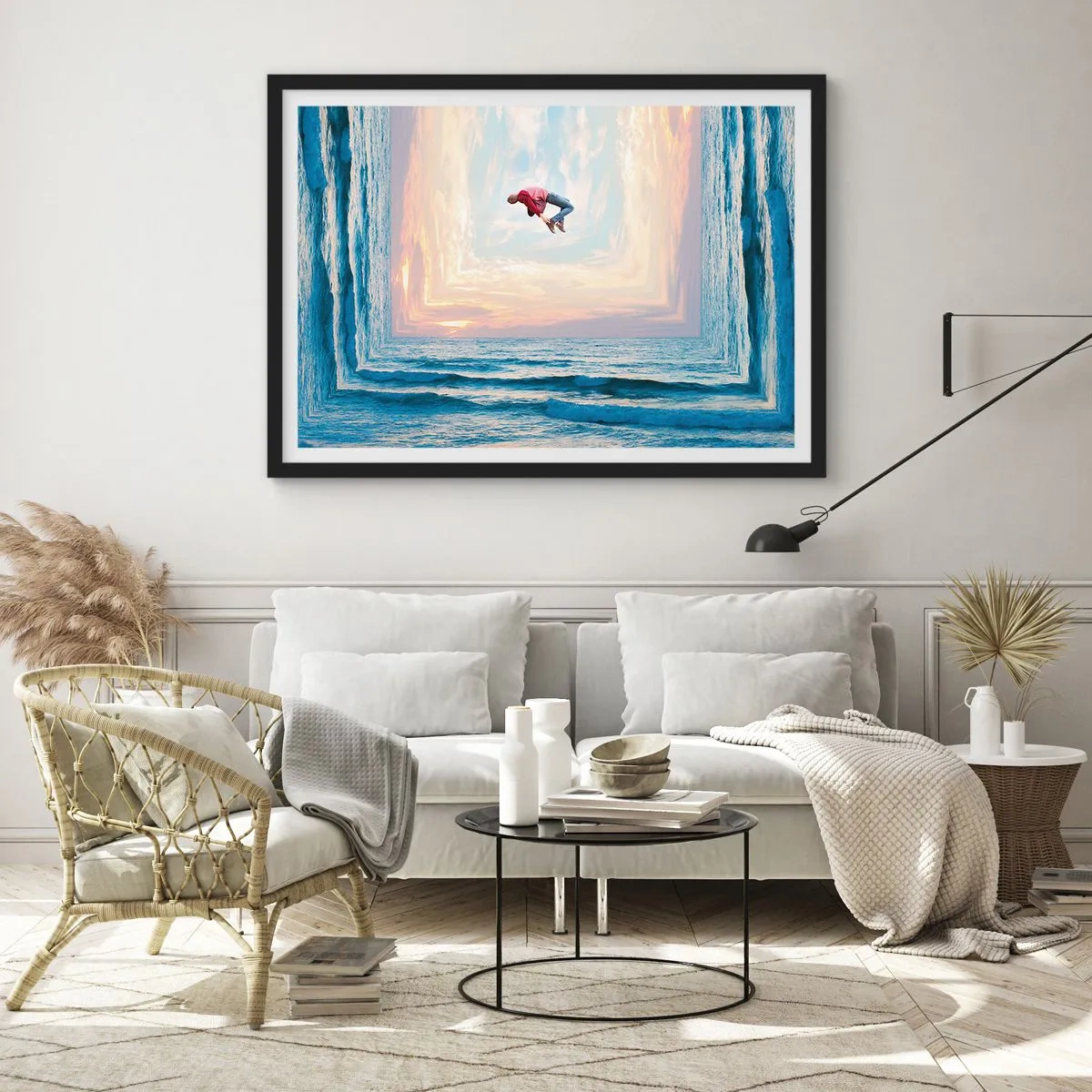 Plakat i sort ramme - Til en anden dimension - 50x40 cm