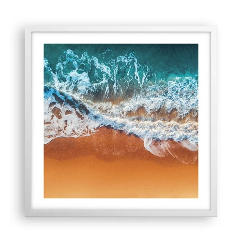 Plakat i hvid ramme - Altid i tandem - 50x50 cm