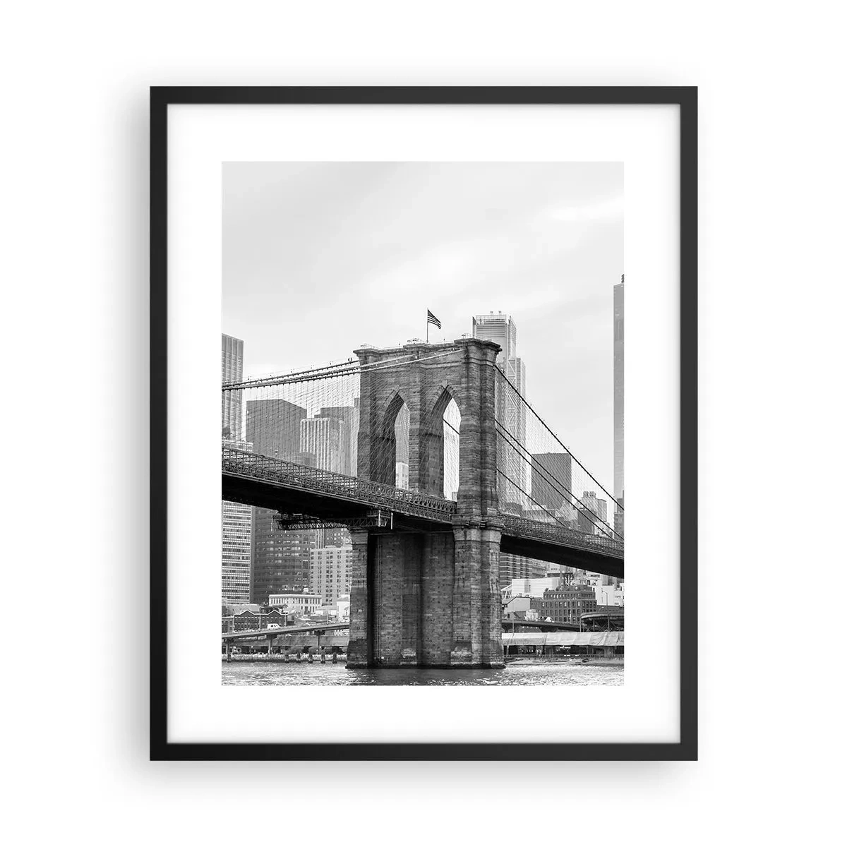 Plakat i sort ramme - New York stemning - 40x50 cm