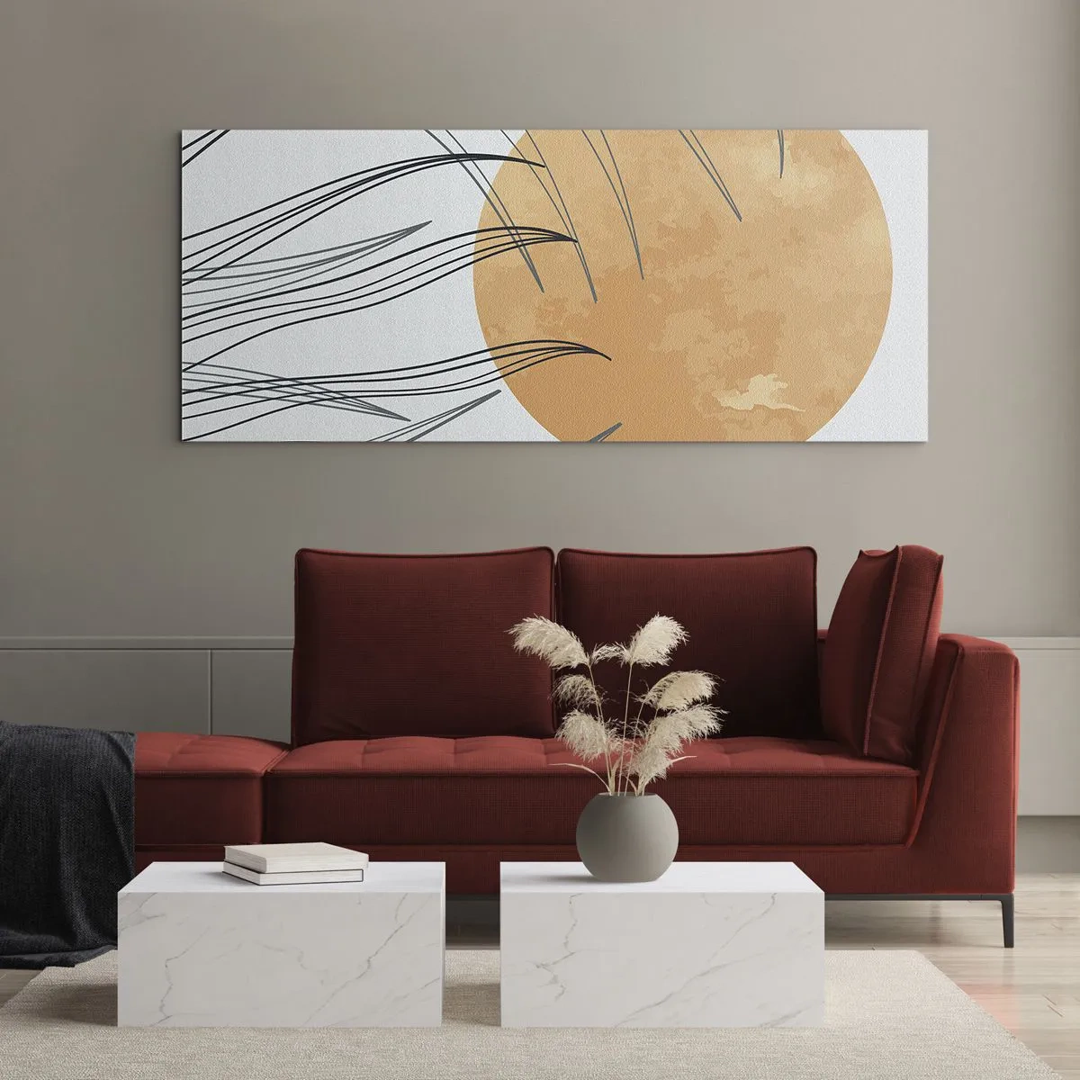 Billede på glas - Altid mod solen - 100x40 cm