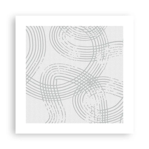 Plakat - Der er ingen lige vej - 40x40 cm