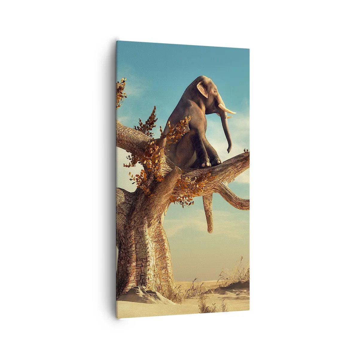 Lærredstryk - Billede på lærred - Et nyt synspunkt - 65x120 cm