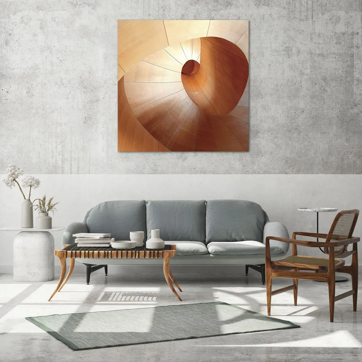 Billede på glas - Arkitektonisk serpentin - 30x30 cm