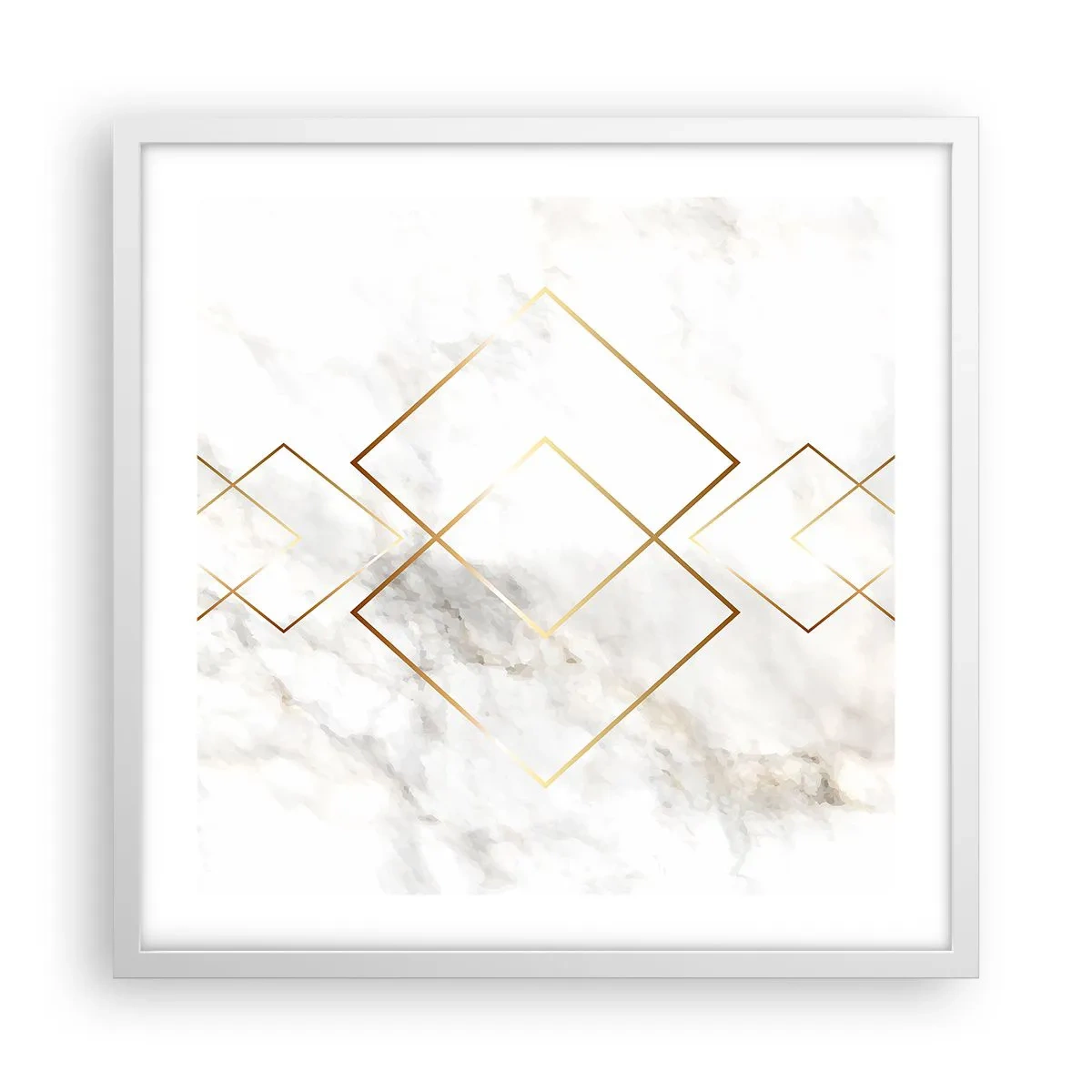 Plakat i hvid ramme - Udsigt til det uendelige - 50x50 cm