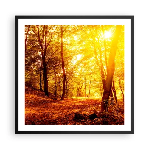 Plakat i sort ramme - Til den gyldne lysning - 60x60 cm