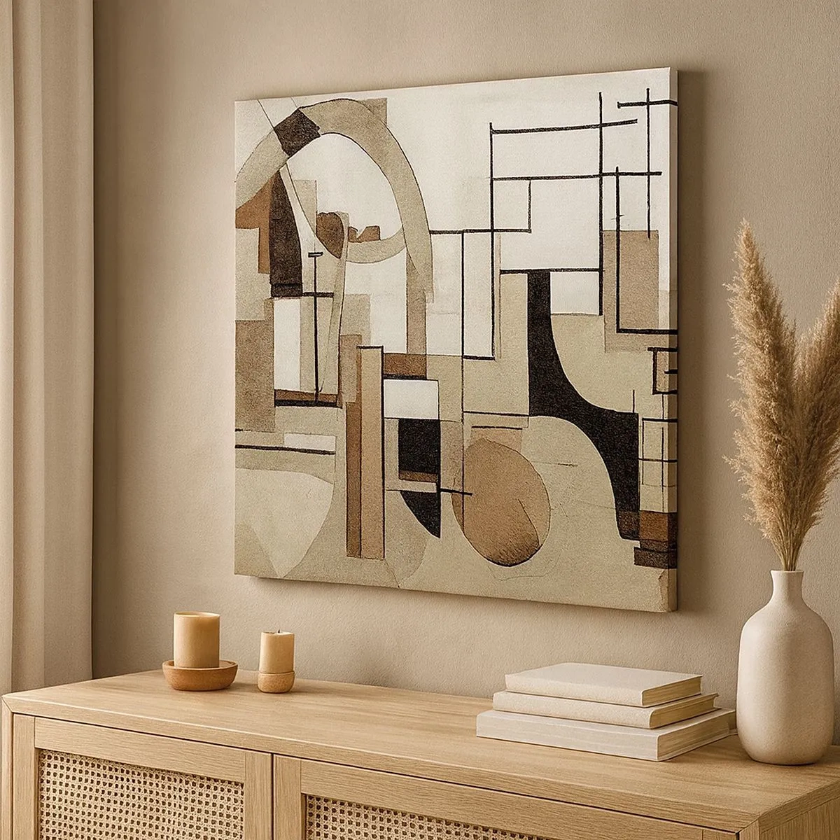 Lærredstryk - Billede på lærred - Bybillede 2.0 - 30x30 cm