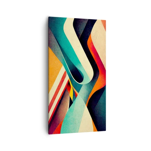 Lærredstryk - Billede på lærred - Intens komposition - 55x100 cm