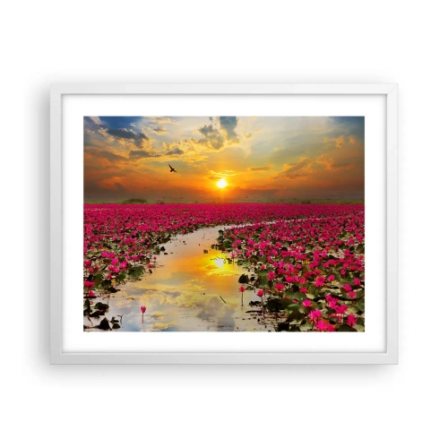 Plakat i hvid ramme - Søens hemmelige liv - 50x40 cm