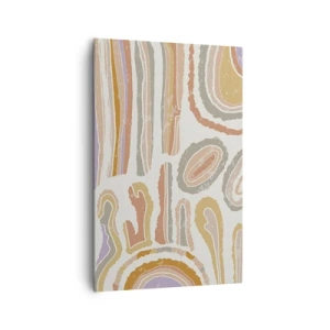 Lærredstryk - Billede på lærred - Farverige tværsnit - 80x120 cm