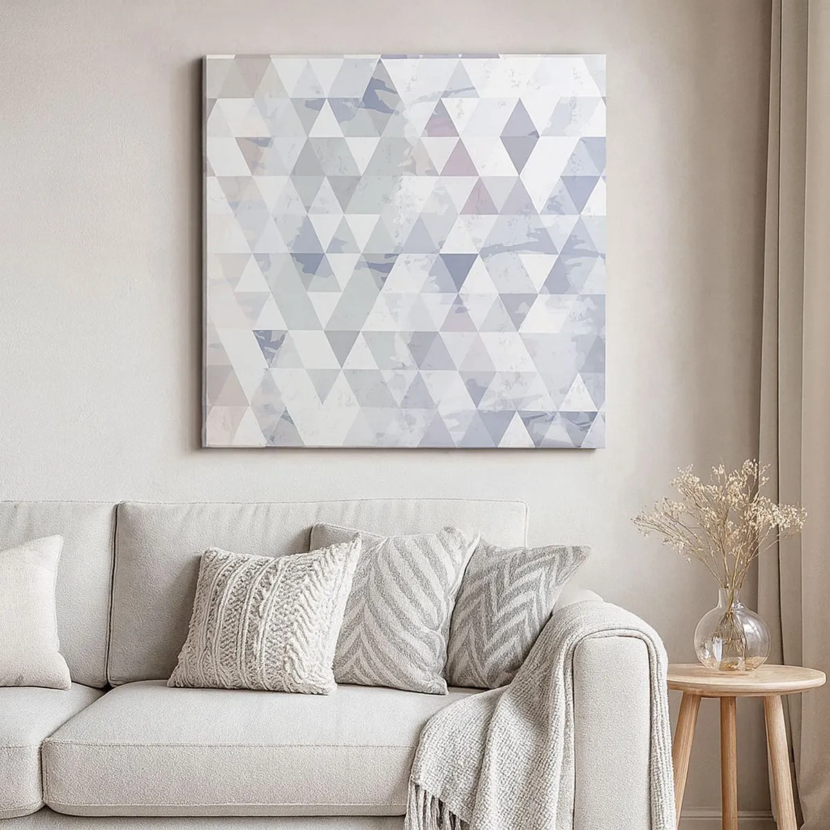 Lærredstryk - Billede på lærred - I takt på tre - 30x30 cm