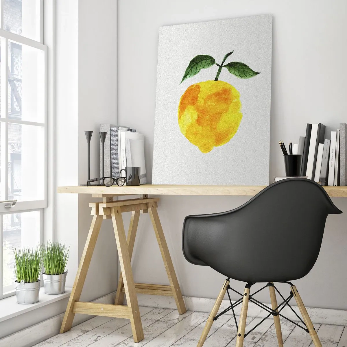 Billede på glas - Hvordan man kender smagen af solen - 50x70 cm