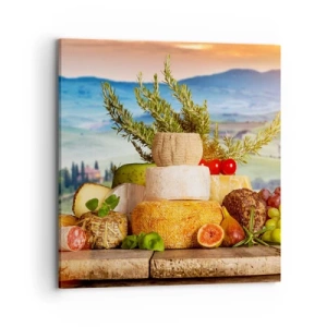 Lærredstryk - Billede på lærred - Italiensk livsglæde - 70x70 cm