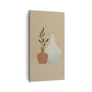 Lærredstryk - Billede på lærred - Vase og dens idé - 55x100 cm