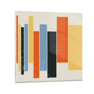 Billede på glas - Optagelse af musik - 50x50 cm