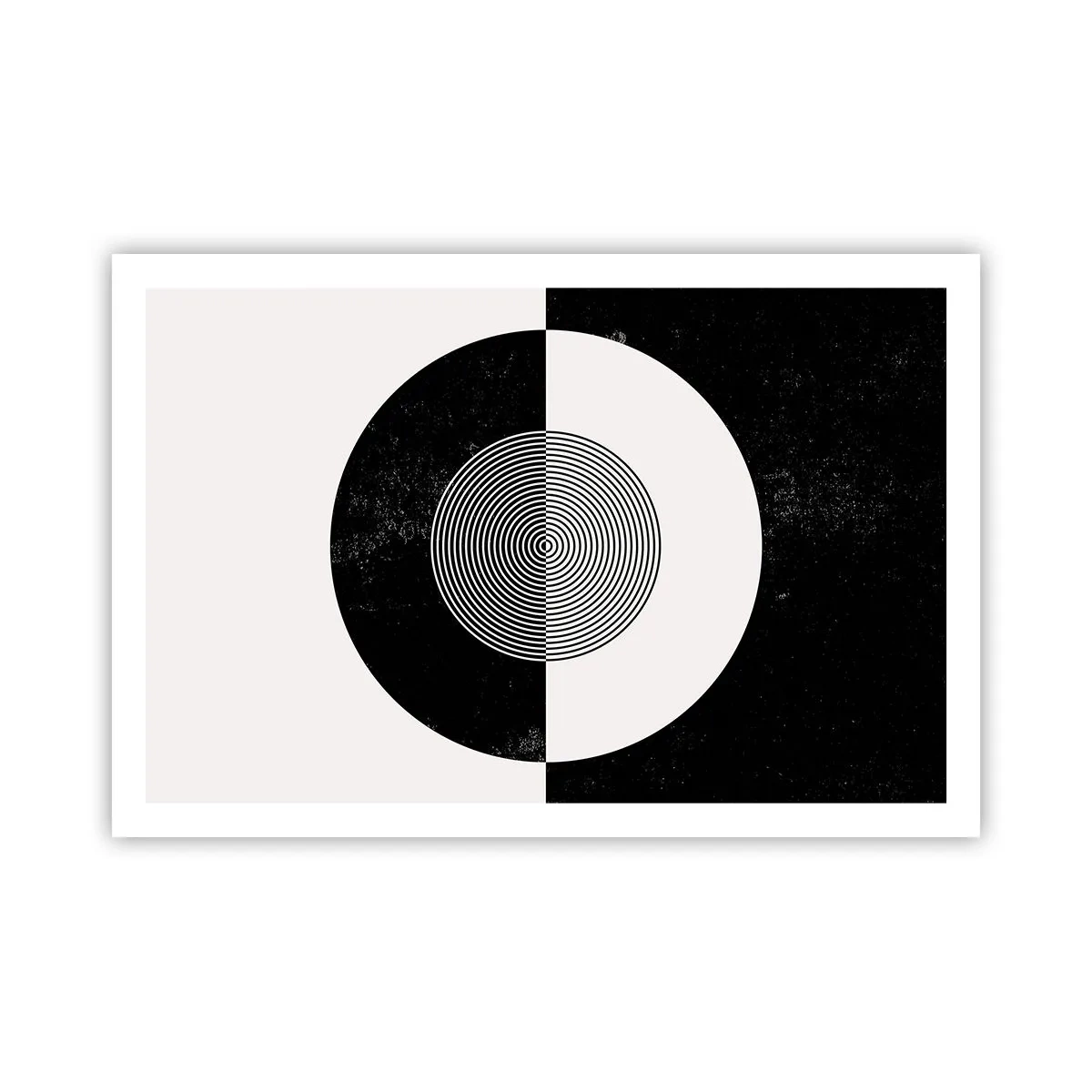 Plakat - Harmoni i sort og hvidt - 91x61 cm