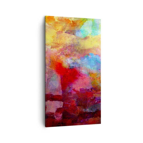 Lærredstryk - Billede på lærred - Et kig ind i regnbuen - 45x80 cm