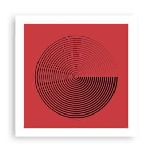 Plakat - Cirkulær bevægelse - 50x50 cm