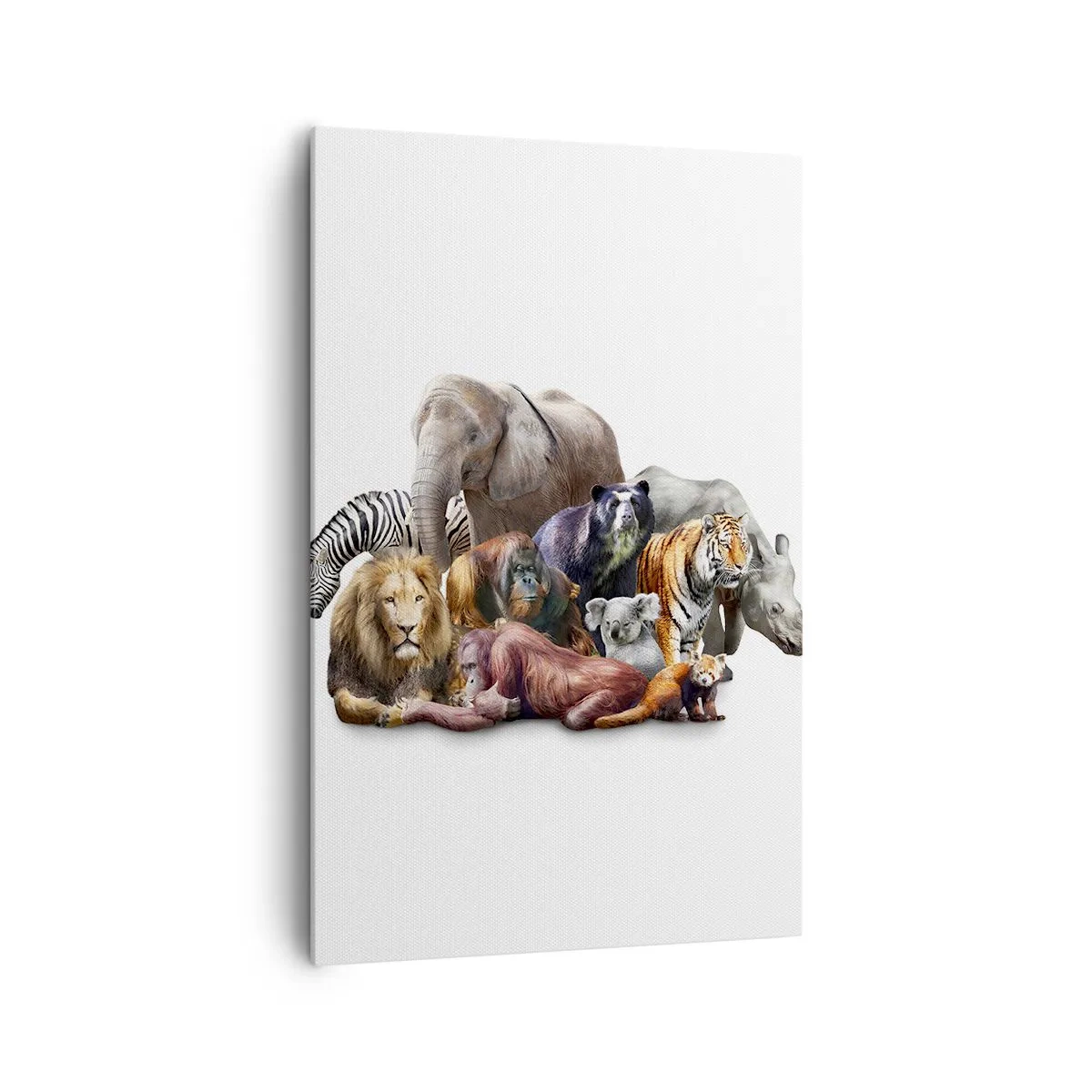 Lærredstryk - Billede på lærred - Afrikansk familiefotografi - 80x120 cm