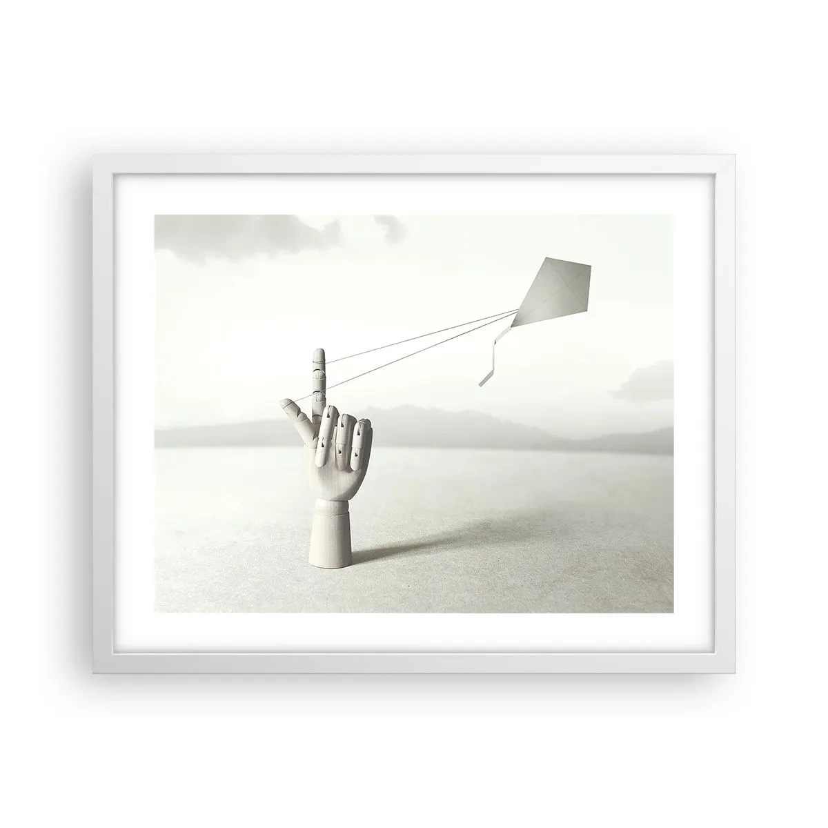 Plakat i hvid ramme - Styrkeprøve - 50x40 cm