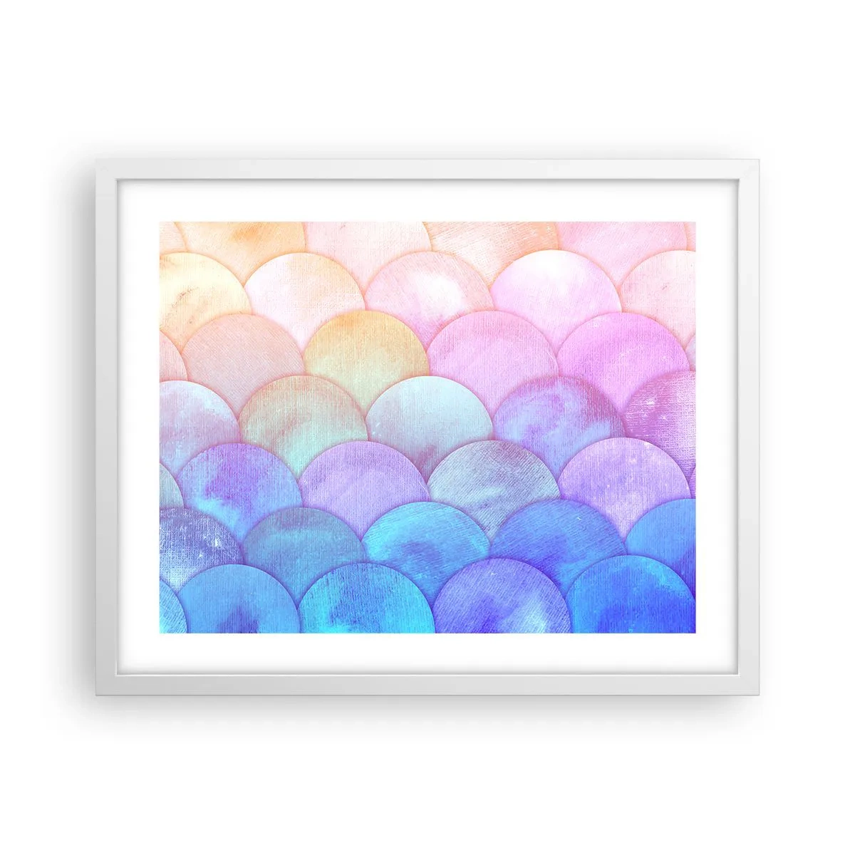 Plakat i hvid ramme - Perleskaller - 50x40 cm