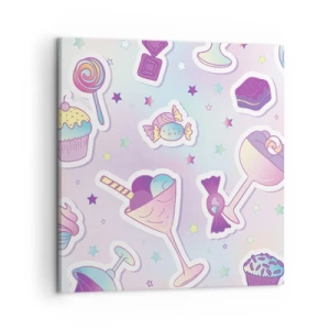 Lærredstryk - Billede på lærred - At have en fødselsdag hver dag - 50x50 cm