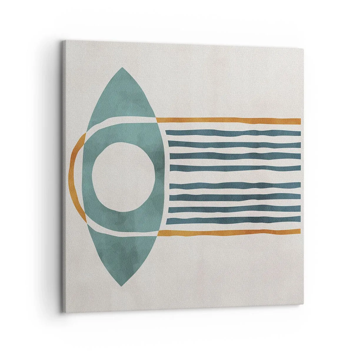 Lærredstryk - Billede på lærred - Tegn og ritualer - 50x50 cm