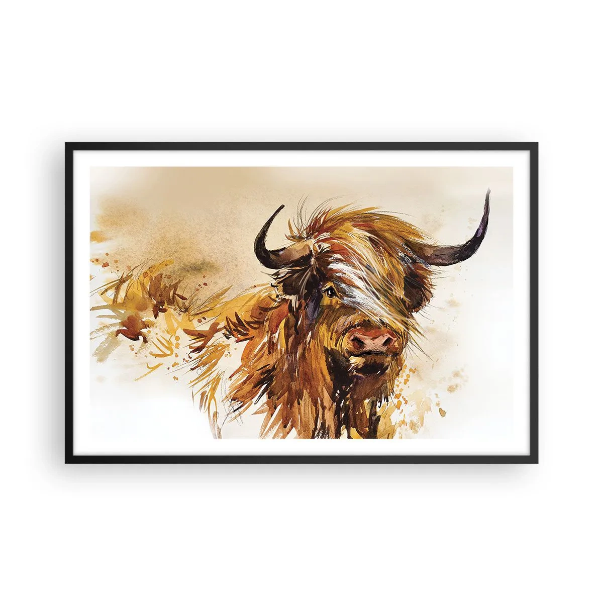 Plakat i sort ramme - Jægerens stolthed - 91x61 cm