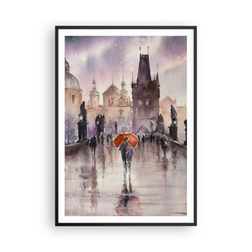 Plakat i sort ramme - Folk forandrer sig ikke - 70x100 cm