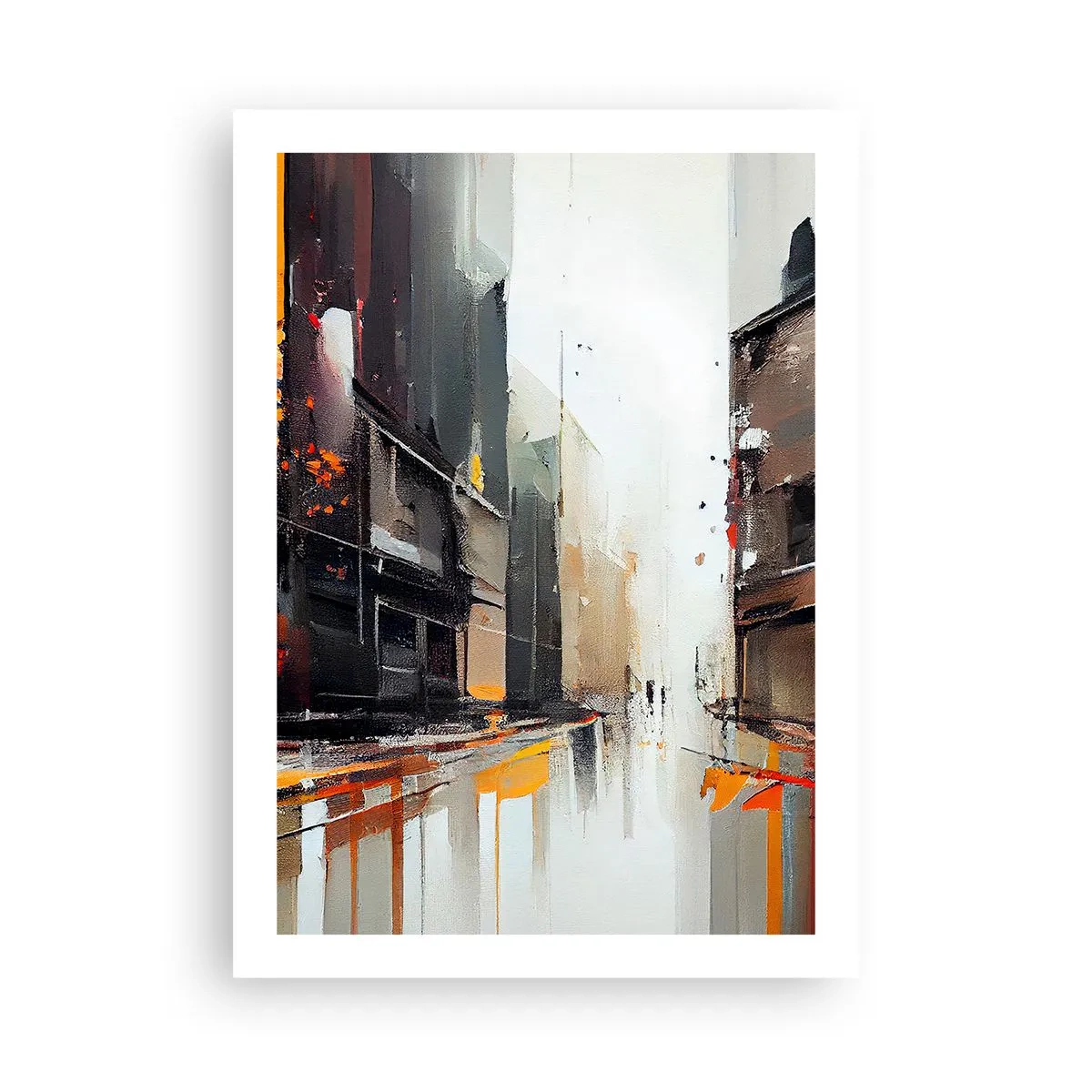 Plakat - Regnfuld dag - 50x70 cm