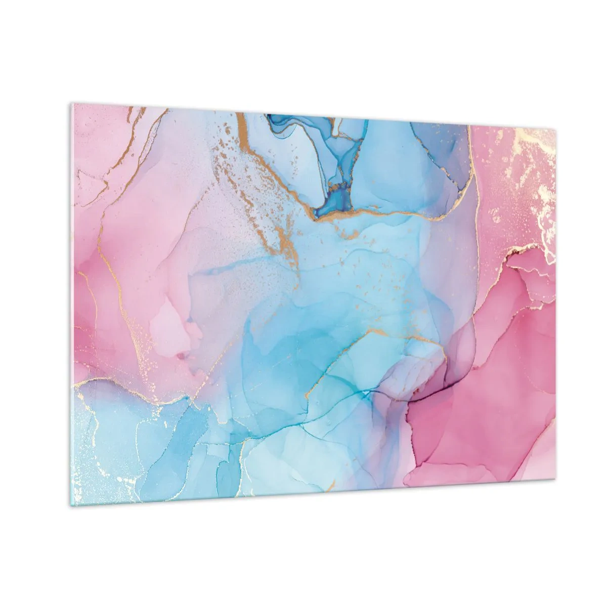 Billede på glas - Møde og gennemtrængning - 100x70 cm