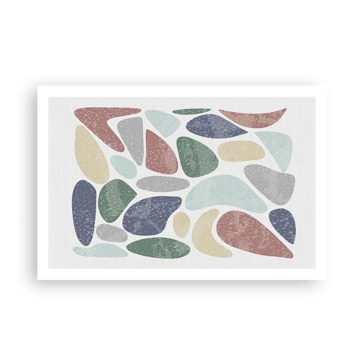 Plakat - Mosaik af pulveriserede farver - 91x61 cm