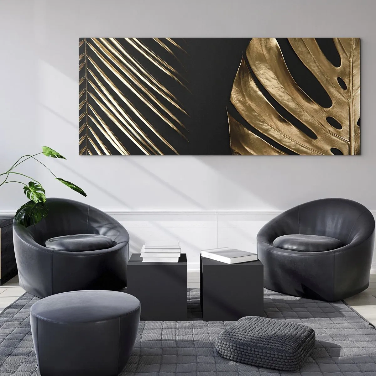 Billede på glas - Forskellige, og lige dyre - 120x50 cm