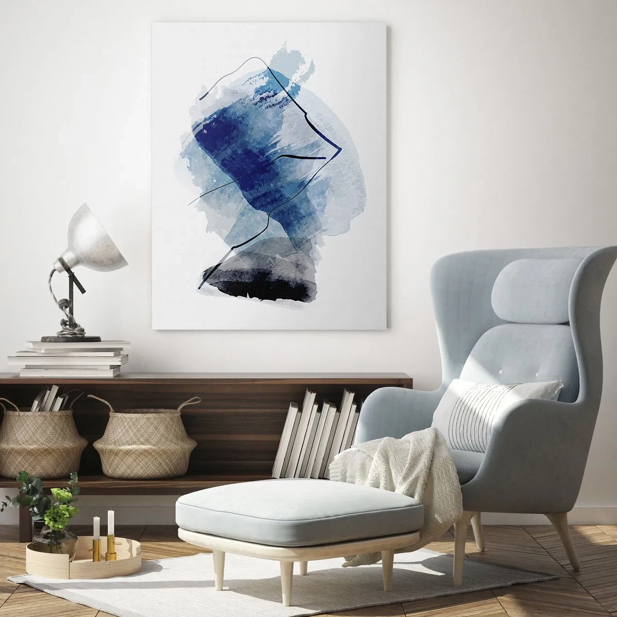 Billede på glas - Isbjerg - 50x70 cm
