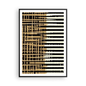 Plakat i sort ramme - Arkitektonisk abstraktion - 70x100 cm