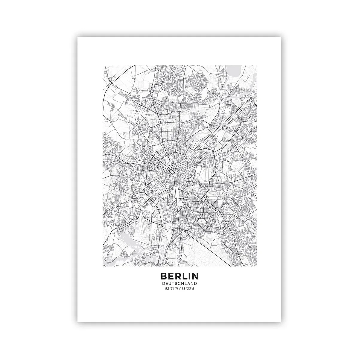 Plakat - Berlins blomst - 50x70 cm
