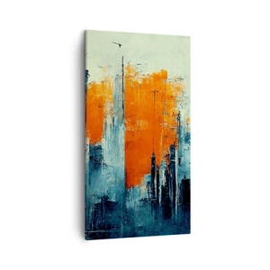 Lærredstryk - Billede på lærred - Moderne landskab - 45x80 cm