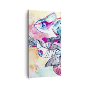 Lærredstryk - Billede på lærred - Lige så farverig som vores verden - 65x120 cm