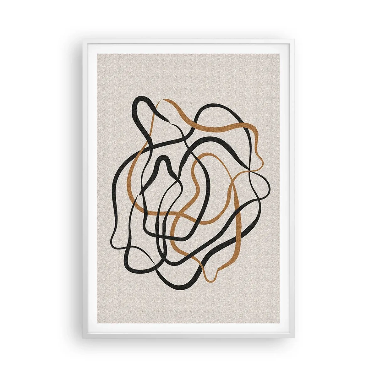 Plakat i hvid ramme - Alt er gået galt - 70x100 cm