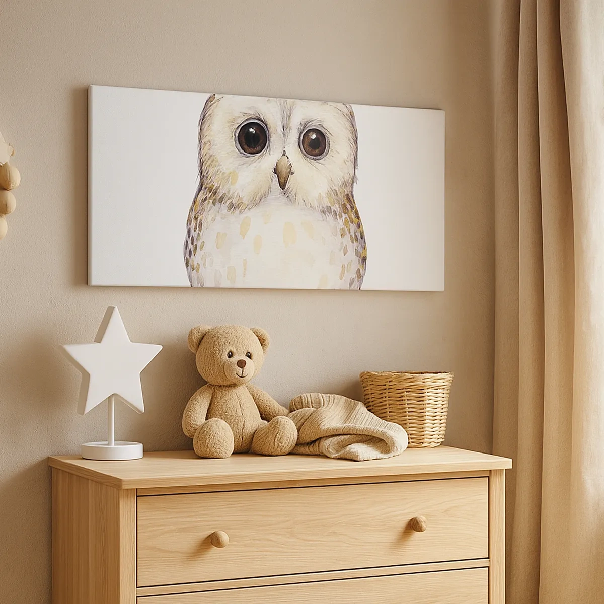 Lærredstryk - Billede på lærred - Se mig i øjnene - 30x30 cm