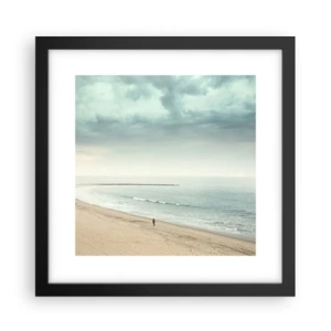 Plakat i sort ramme - På jagt efter fred - 30x30 cm