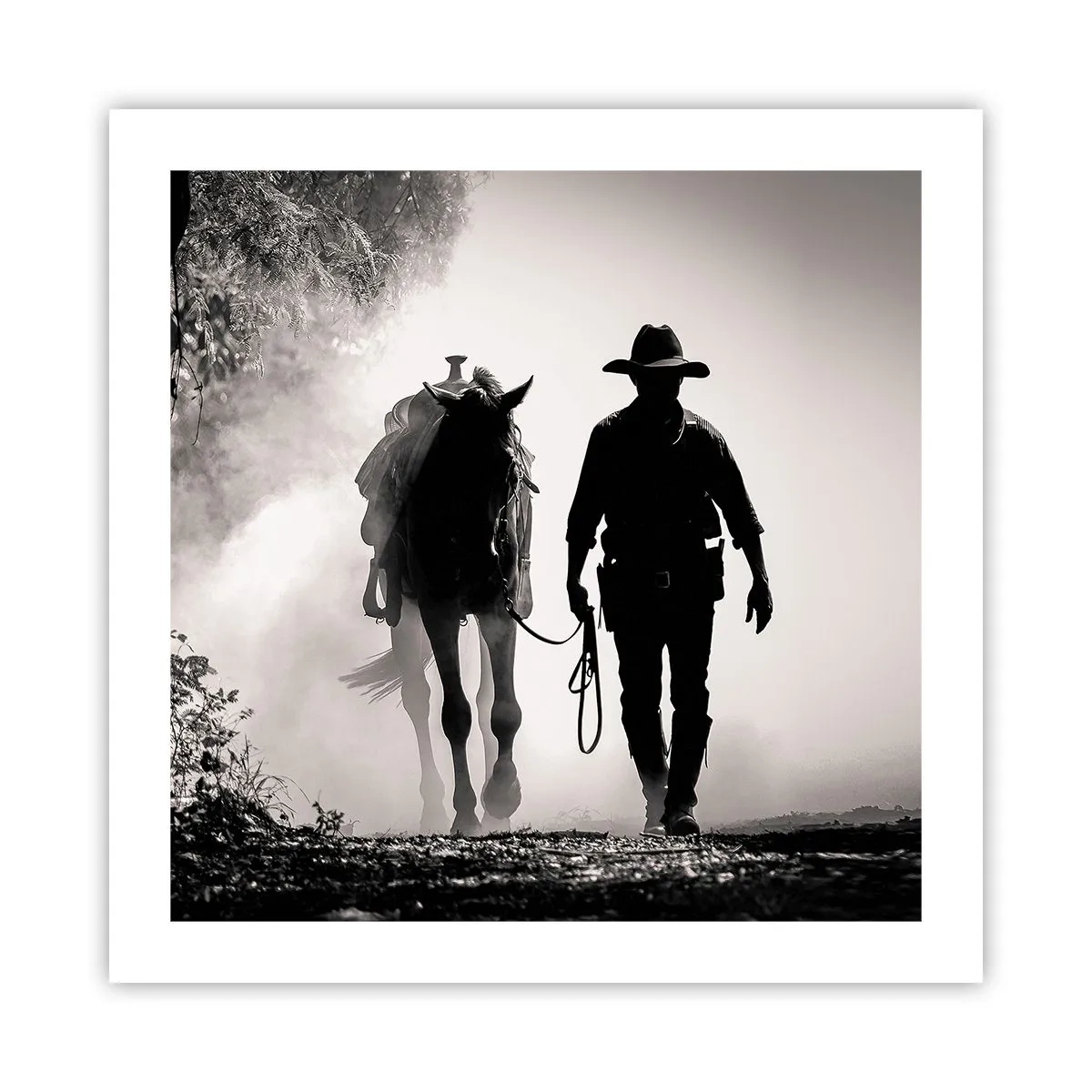 Plakat - En morgen i Texas - 50x50 cm