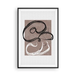 Plakat i sort ramme - Komposition - en søgen efter fuldstændighed - 61x91 cm