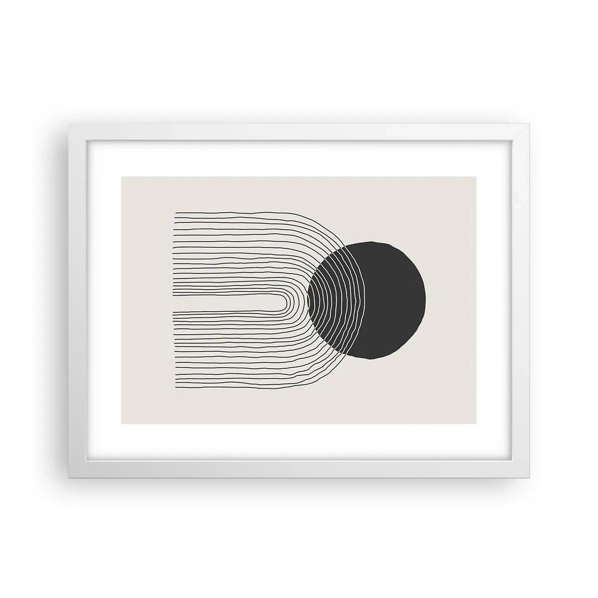 Plakat i hvid ramme - Rystende og selvsikker - 40x30 cm
