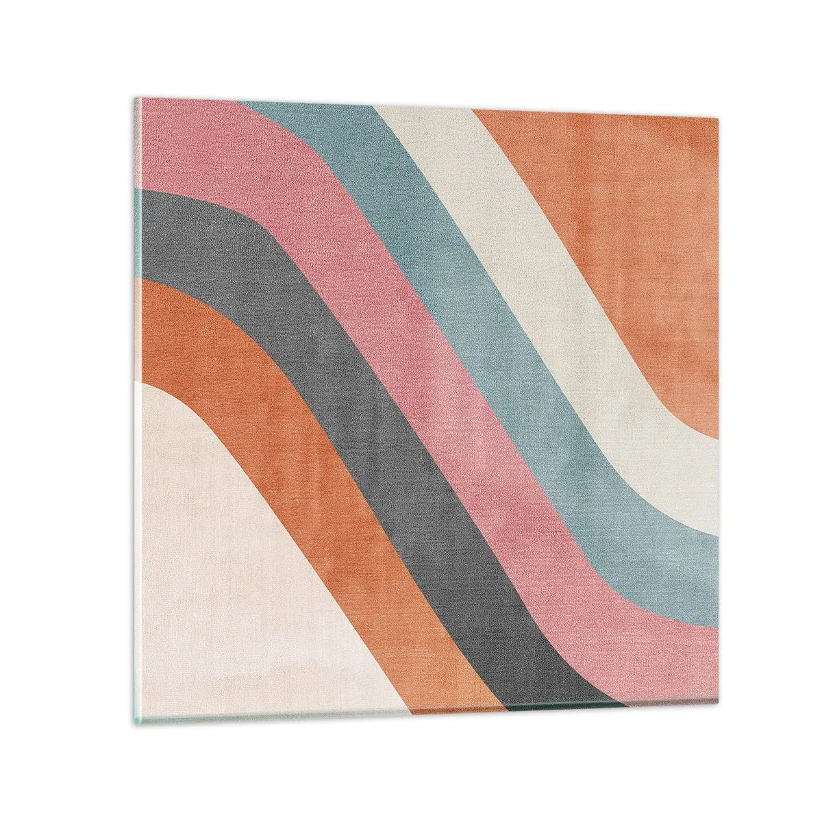 Billede på glas - Diagonal komposition - bevægelse - 50x50 cm